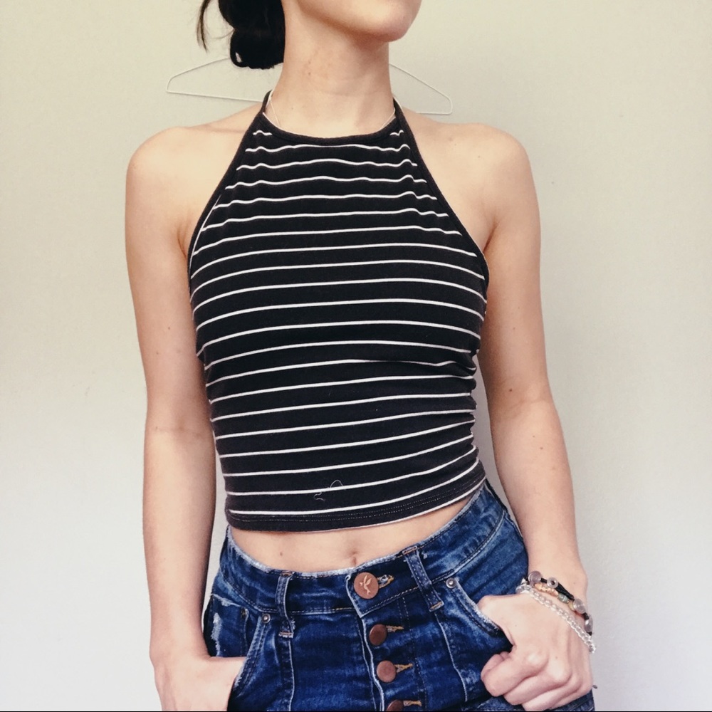 Reversible halter top